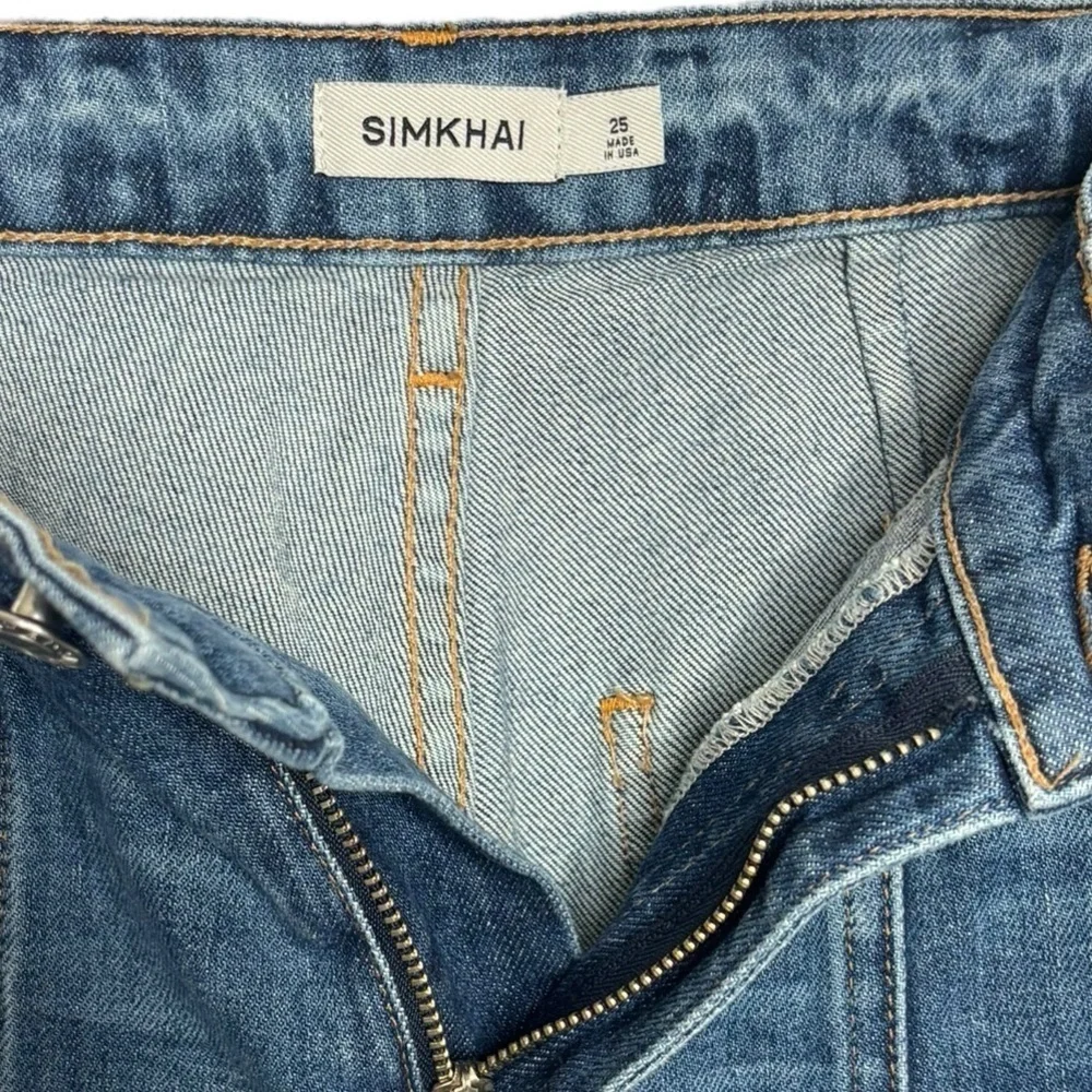 SIMKHAI Women’s Wiley Cropped Tapered Stretch Jeans Size 25